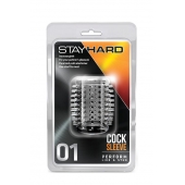 Прозрачная насадка с шипами STAY HARD COCK SLEEVE 01 CLEAR - Blush Novelties - в Набережных Челнах купить с доставкой