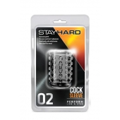 Прозрачная насадка на пенис с шишечками STAY HARD COCK SLEEVE 02 CLEAR - Blush Novelties - в Набережных Челнах купить с доставкой