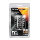 Прозрачная насадка с шипами и шишечками STAY HARD COCK SLEEVE 03 CLEAR - Blush Novelties - в Набережных Челнах купить с доставкой