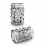 Прозрачная насадка с капельками STAY HARD COCK SLEEVE 05 CLEAR - Blush Novelties - в Набережных Челнах купить с доставкой