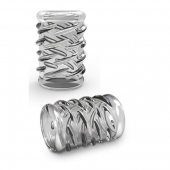 Прозрачная насадка с объёмными чёрточками STAY HARD COCK SLEEVE 06 CLEAR - Blush Novelties - в Набережных Челнах купить с доставкой
