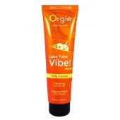 Гель с эффектом вибрации Lube Tube Vibe Medium Pina Colada - 100 мл. - ORGIE - купить с доставкой в Набережных Челнах