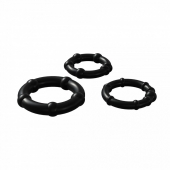 Набор из 3 черных эрекционных колец Babooom Ring Set - Adrien Lastic - в Набережных Челнах купить с доставкой