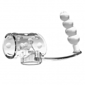 Прозрачная насадка на пенис и мошонку с анальным стимулятором Rilley - Baile - в Набережных Челнах купить с доставкой