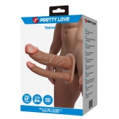 Реалистичная полая насадка на член для двойного проникновения Yairon - 17,5 см. - Baile - купить с доставкой в Набережных Челнах