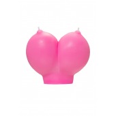 Розовая свеча «Сиськи» - 150 гр. - Pecado - купить с доставкой в Набережных Челнах