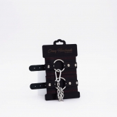 Черно-красные кожаные оковы - Crazy Handmade - купить с доставкой в Набережных Челнах