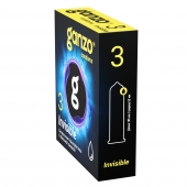Супертонкие презервативы Ganzo Invisible - 3 шт. - Ganzo - купить с доставкой в Набережных Челнах