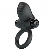 Черное эрекционное кольцо с вибрацией Adrien - Baile - в Набережных Челнах купить с доставкой