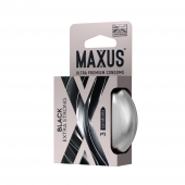 Черные утолщенные презервативы MAXUS Extra Strong с железным кейсом - 3 шт. - Maxus - купить с доставкой в Набережных Челнах