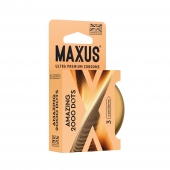 Точечные презервативы MAXUS 2000 Amazing Dots с железным кейсом - 3 шт. - Maxus - купить с доставкой в Набережных Челнах