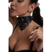 Фигурный чокер с узорами и золотистой фурнитурой - Crazy Handmade - купить с доставкой в Набережных Челнах