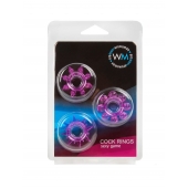 Набор из 3 лиловых эрекционных колец различной формы - Erowoman-Eroman - в Набережных Челнах купить с доставкой