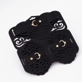 Фигурный набор для БДСМ-игр с узорами и золотистой фурнитурой - Crazy Handmade - купить с доставкой в Набережных Челнах