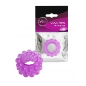 Лиловое эрекционное кольцо с 2 рядами стимулирующих шариков - Erowoman-Eroman - в Набережных Челнах купить с доставкой