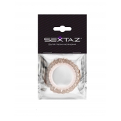 Эрекционное кольцо с бежевыми «ресничками» - Sextaz - в Набережных Челнах купить с доставкой