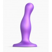 Фиолетовая насадка Strap-On-Me Dildo Plug Curvy size S - Strap-on-me - купить с доставкой в Набережных Челнах