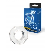 Прозрачное эрекционное кольцо в форме гайки - Sex Expert - в Набережных Челнах купить с доставкой