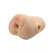 Телесный мастурбатор с вибрацией Double Pounder Vibrating Squeeze Stroker - Pipedream - в Набережных Челнах купить с доставкой