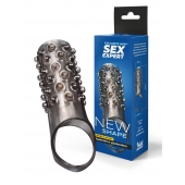 Дымчатая насадка на пенис с выпуклостями - 12 см. - Sex Expert - в Набережных Челнах купить с доставкой