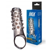 Дымчатая насадка на пенис с выпуклостями - 11 см. - Sex Expert - в Набережных Челнах купить с доставкой