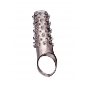 Дымчатая насадка на пенис с шипами и выпуклостями - 12 см. - Sex Expert - в Набережных Челнах купить с доставкой