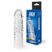 Прозрачная закрытая насадка на пенис - 17 см. - Sex Expert - в Набережных Челнах купить с доставкой