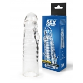 Прозрачная закрытая насадка на член - 15 см. - Sex Expert - в Набережных Челнах купить с доставкой