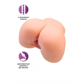 Телесный мастурбатор в форме попки с 2 любовными входами - No Name - в Набережных Челнах купить с доставкой