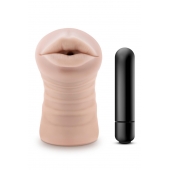 Телесный мастурбатор-ротик Nicole Vibrating Masturbator - Blush Novelties - в Набережных Челнах купить с доставкой