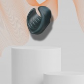 Серый сквозной мастурбатор с вибрацией Manwan Starter - Manwan - в Набережных Челнах купить с доставкой