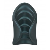 Серый сквозной мастурбатор с вибрацией Manwan Starter - Manwan - в Набережных Челнах купить с доставкой