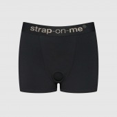Черные трусики-боксеры для фиксации насадок Strap-on-me Harness Lingerie Allure - size S - Strap-on-me - купить с доставкой в Набережных Челнах