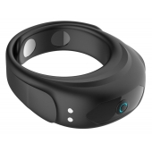 Черное эрекционное виброкольцо на ремешках - Boys of Toys - в Набережных Челнах купить с доставкой