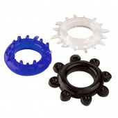 Набор из 3 эрекционных колец разного цвета и рельефа - Boys of Toys - в Набережных Челнах купить с доставкой