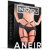 Черные стрепы на бёдра Aneir - Intoyou - купить с доставкой в Набережных Челнах