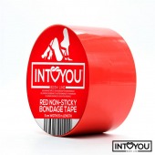 Красный скотч для фиксации Non-Sticky Bondage Tape - 15 м. - Intoyou - купить с доставкой в Набережных Челнах