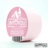 Розовый скотч для фиксации Non-Sticky Bondage Tape - 15 м. - Intoyou - купить с доставкой в Набережных Челнах