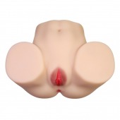 Телесный мастурбатор с 2 любовными отверстиями Olivia - Baile - в Набережных Челнах купить с доставкой