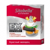 Стимулирующая насадка Sitabella Extender  Красный молодец - Sitabella - купить с доставкой в Набережных Челнах