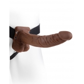 Полый мужской фаллопротез Hollow Strap-On with Balls - 24 см. - Pipedream - купить с доставкой в Набережных Челнах