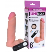 Фаллическая насадка Харнесс UNICOCK 8  с вибрацией - 20 см. - LOVETOY (А-Полимер) - купить с доставкой в Набережных Челнах