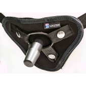 Страпон с 2 насадками и вибрацией UniStrap - 19 и 12 см. - LOVETOY (А-Полимер) - купить с доставкой в Набережных Челнах