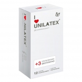Ультратонкие презервативы Unilatex Ultra Thin - 12 шт. + 3 шт. в подарок - Unilatex - купить с доставкой в Набережных Челнах