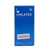 Классические презервативы Unilatex Natural Plain - 12 шт. + 3 шт. в подарок - Unilatex - купить с доставкой в Набережных Челнах