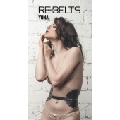 Пояс с клёпками Yona Black - Rebelts - купить с доставкой в Набережных Челнах