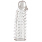 Прозрачная насадка на половой член с закрытой головкой и шипами - 12,5 см. - Toyfa Basic - в Набережных Челнах купить с доставкой