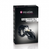 Пояс верности с электростимуляцией Mystim Pubic Enemy No1 Black Edition - MyStim - купить с доставкой в Набережных Челнах
