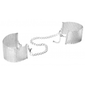 Серебристые наручники-браслеты Desir Metallique Handcuffs - Bijoux Indiscrets - купить с доставкой в Набережных Челнах