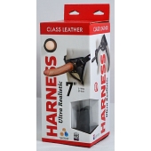 Насадка-фаллоимитатор на кожаных трусиках Harness Ultra Realistic 7  - 18 см. - LOVETOY (А-Полимер) - купить с доставкой в Набережных Челнах